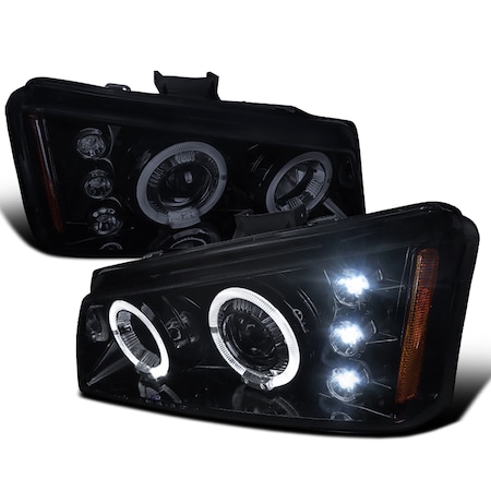 Spec-D Tuning 03-07 Chevrolet Silverado Smoked Lens Projector Headlights 2LHP-SIV03G-TM